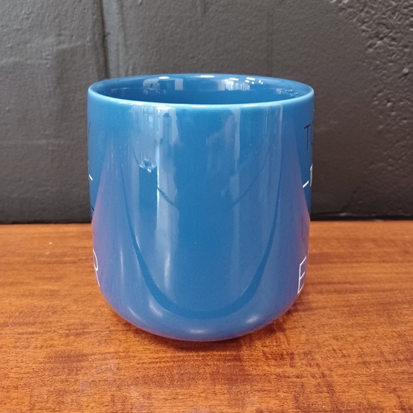 Vintage INDIGO Statement Coffee Mug Teacup Totally the Best Uncle Ever Blue Gold - Picture 4 of 9